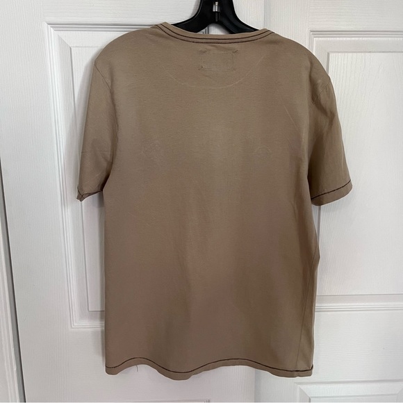 SCHOTT T-SHIRT IN TAN - Picture 5 of 6